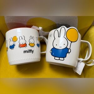 NWT. Miffy Set of Two Mugs, OS